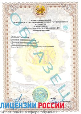 Образец сертификата соответствия (приложение) Учалы Сертификат ISO 14001
